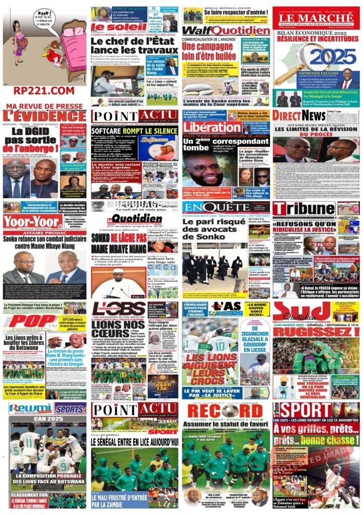 La can des lions et d’autres sujets au menu des journaux